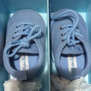 Ralph Lauren Kids Blue Sneakers
